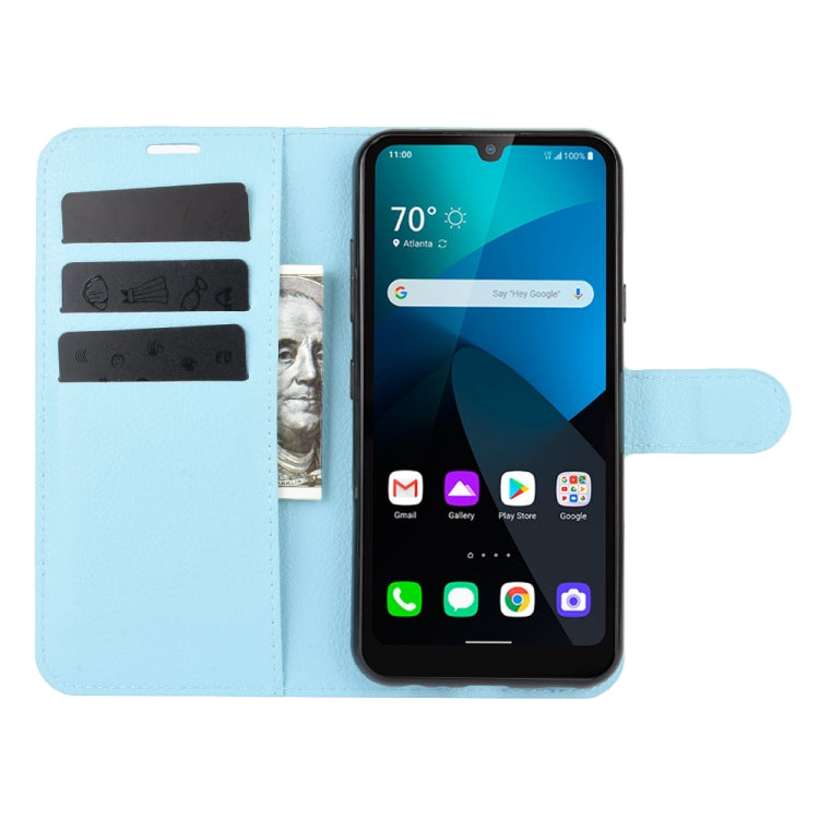 For LG harmony 4 Litchi Texture Horizontal Flip Protective Case with Holder & Card Slots & Wallet