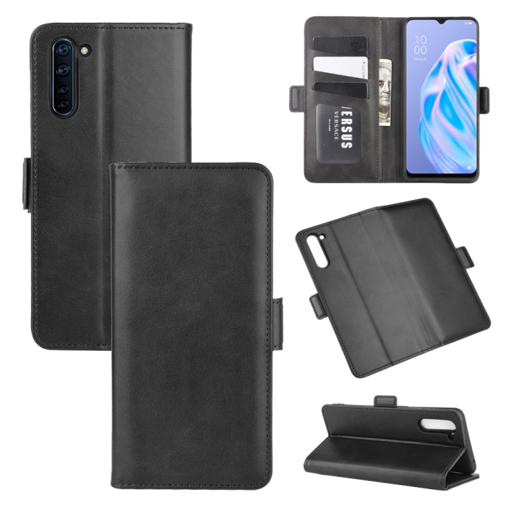 For OPPO Reno 3A (Japanese Version) Dual-side Magnetic Buckle Horizontal Flip Leather Case with Holder & Card Slots & Wallet