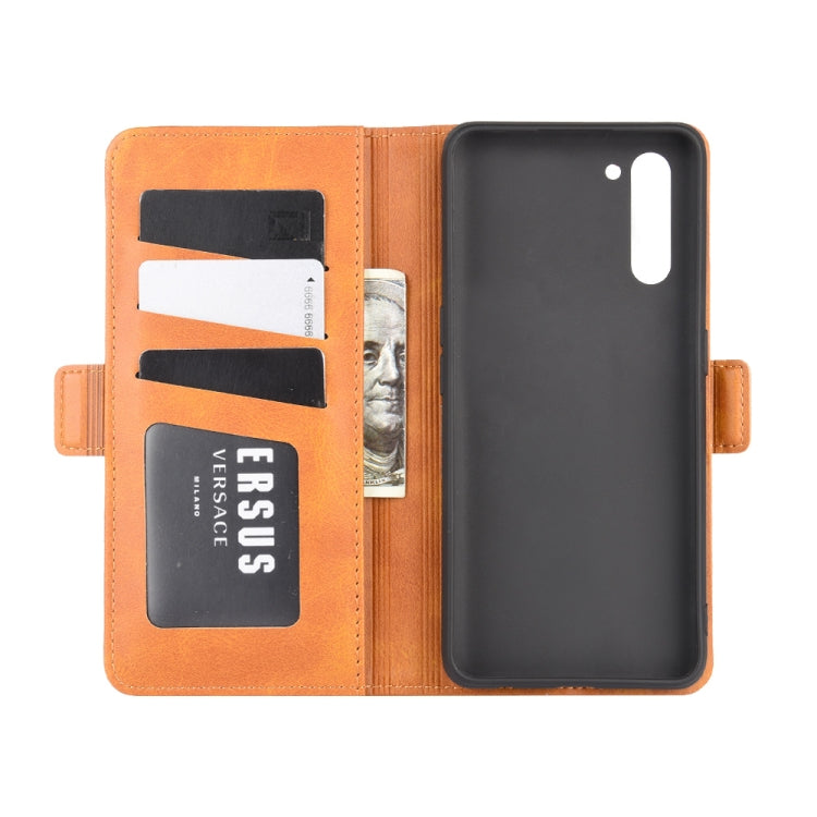 For OPPO Reno 3A (Japanese Version) Dual-side Magnetic Buckle Horizontal Flip Leather Case with Holder & Card Slots & Wallet