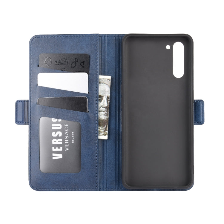 For OPPO Reno 3A (Japanese Version) Dual-side Magnetic Buckle Horizontal Flip Leather Case with Holder & Card Slots & Wallet