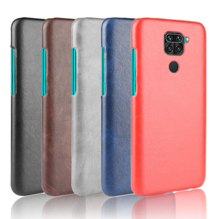 For Xiaomi Redmi Note 9 / Redmi 10X 4G Shockproof Litchi Texture PC + PU Case