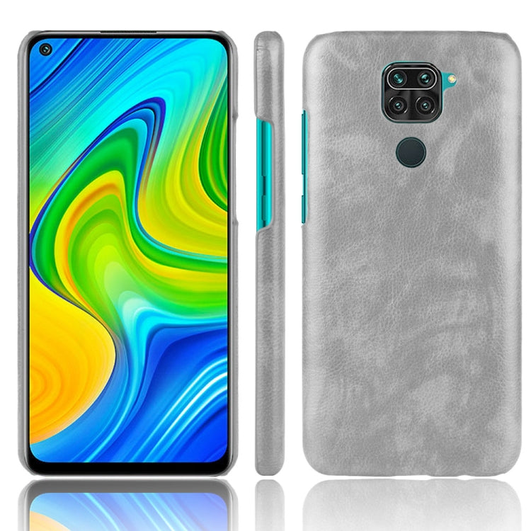 For Xiaomi Redmi Note 9 / Redmi 10X 4G Shockproof Litchi Texture PC + PU Case