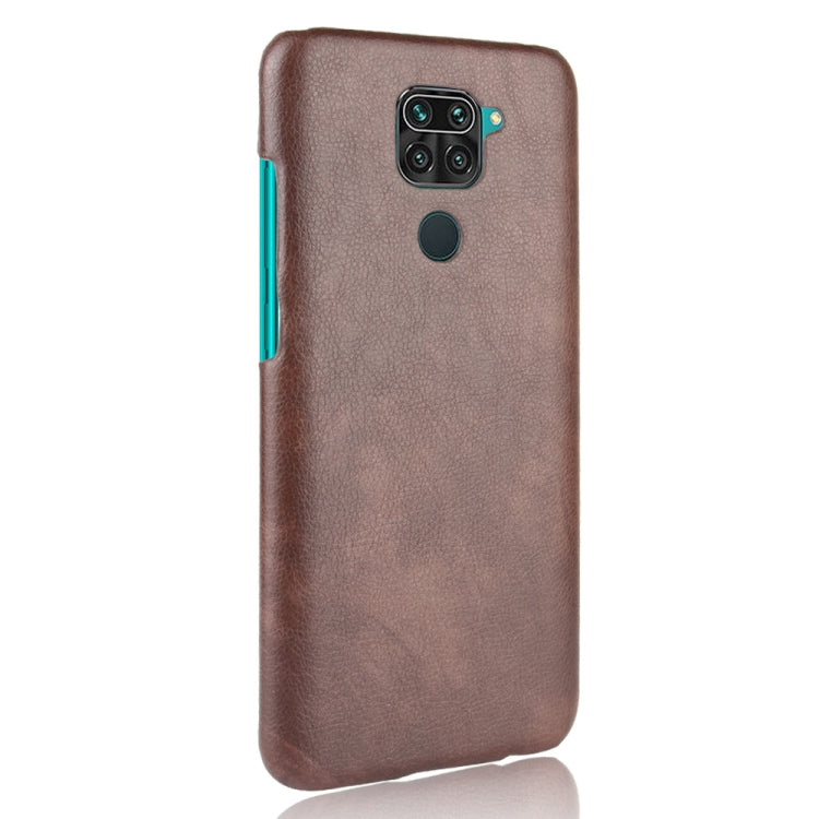 For Xiaomi Redmi Note 9 / Redmi 10X 4G Shockproof Litchi Texture PC + PU Case