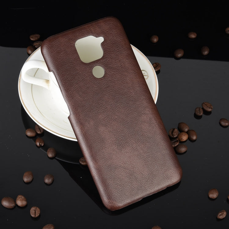 For Xiaomi Redmi Note 9 / Redmi 10X 4G Shockproof Litchi Texture PC + PU Case