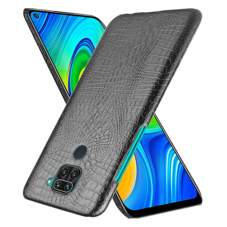 For Xiaomi Redmi Note 9 / Redmi 10X 4G Shockproof Crocodile Texture PC + PU Case
