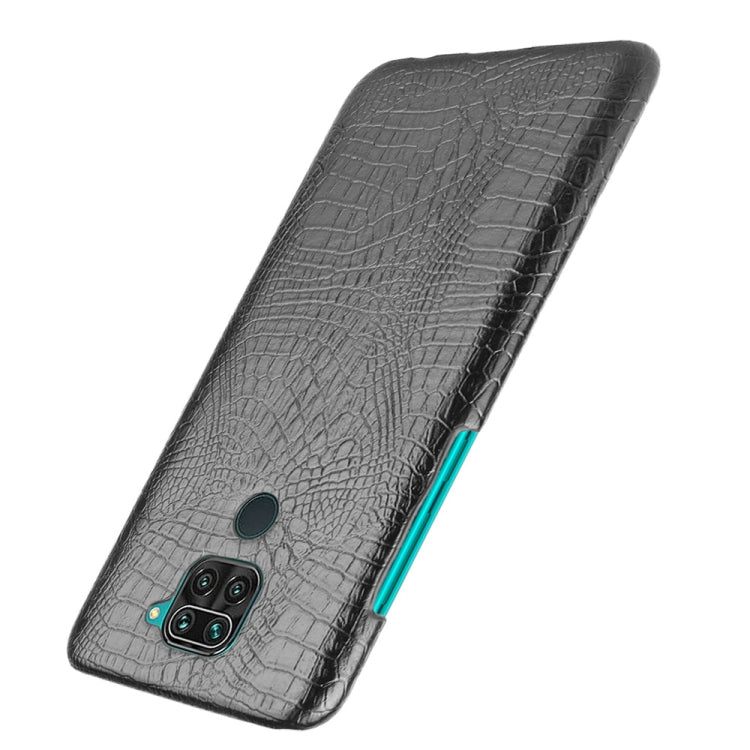 For Xiaomi Redmi Note 9 / Redmi 10X 4G Shockproof Crocodile Texture PC + PU Case