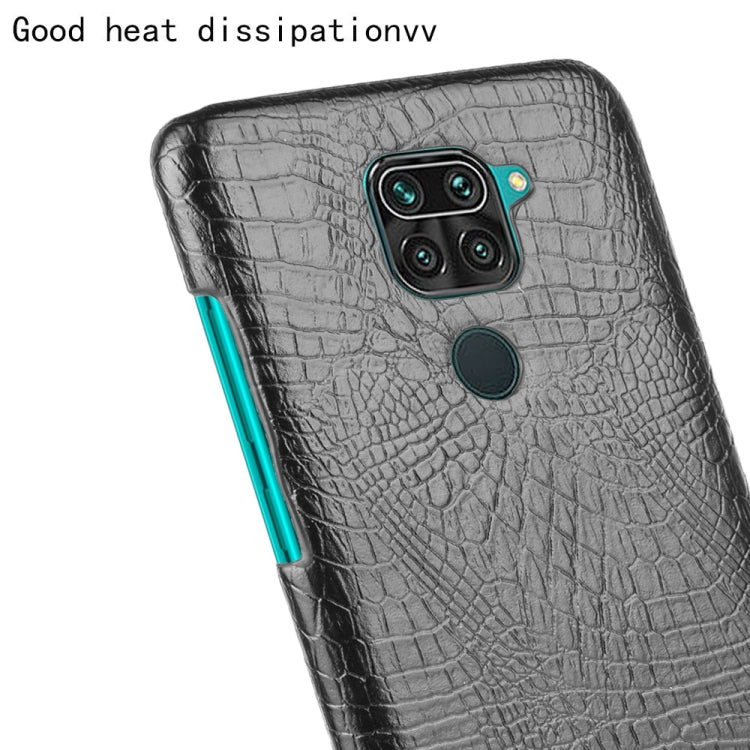 For Xiaomi Redmi Note 9 / Redmi 10X 4G Shockproof Crocodile Texture PC + PU Case