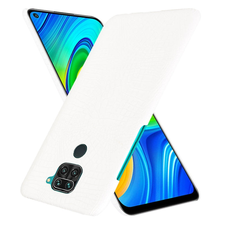 For Xiaomi Redmi Note 9 / Redmi 10X 4G Shockproof Crocodile Texture PC + PU Case