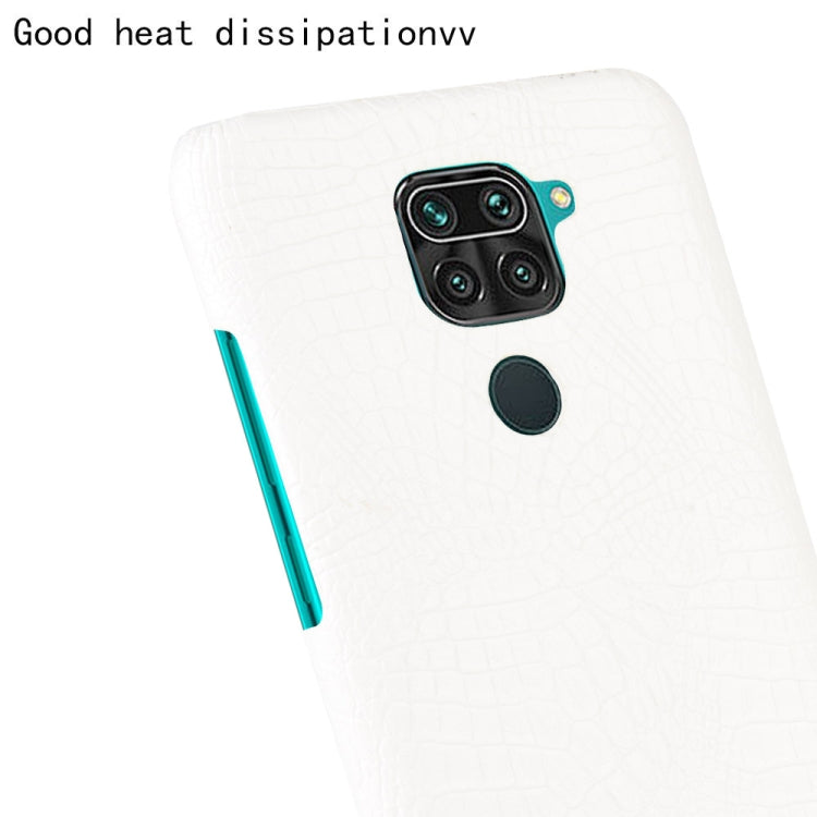 For Xiaomi Redmi Note 9 / Redmi 10X 4G Shockproof Crocodile Texture PC + PU Case