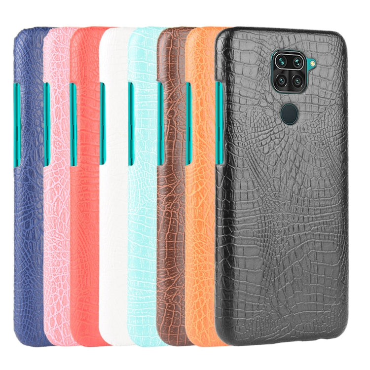 For Xiaomi Redmi Note 9 / Redmi 10X 4G Shockproof Crocodile Texture PC + PU Case