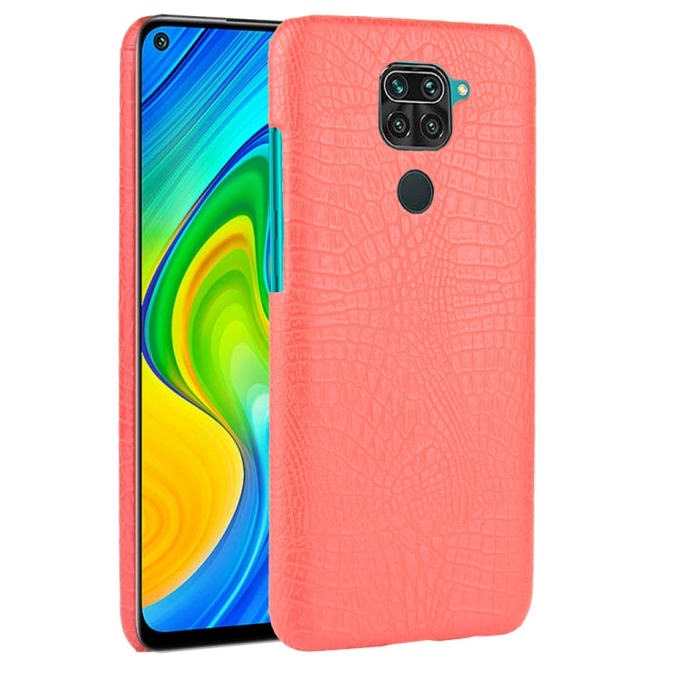 For Xiaomi Redmi Note 9 / Redmi 10X 4G Shockproof Crocodile Texture PC + PU Case