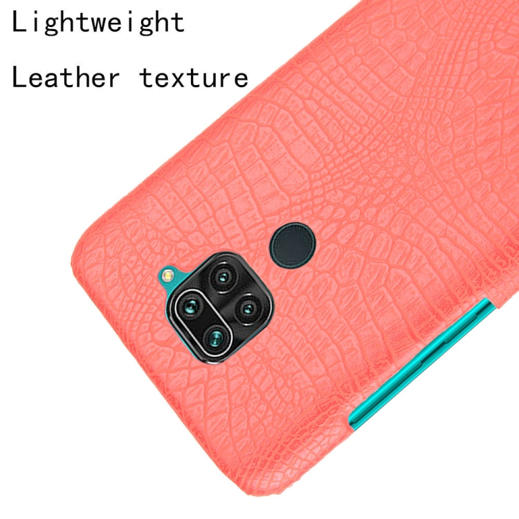 For Xiaomi Redmi Note 9 / Redmi 10X 4G Shockproof Crocodile Texture PC + PU Case