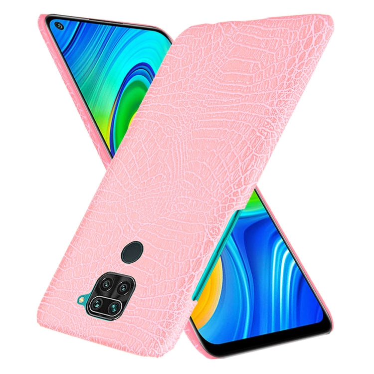 For Xiaomi Redmi Note 9 / Redmi 10X 4G Shockproof Crocodile Texture PC + PU Case