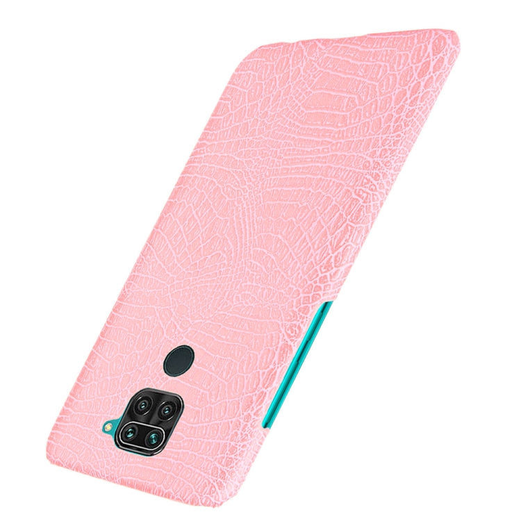 For Xiaomi Redmi Note 9 / Redmi 10X 4G Shockproof Crocodile Texture PC + PU Case
