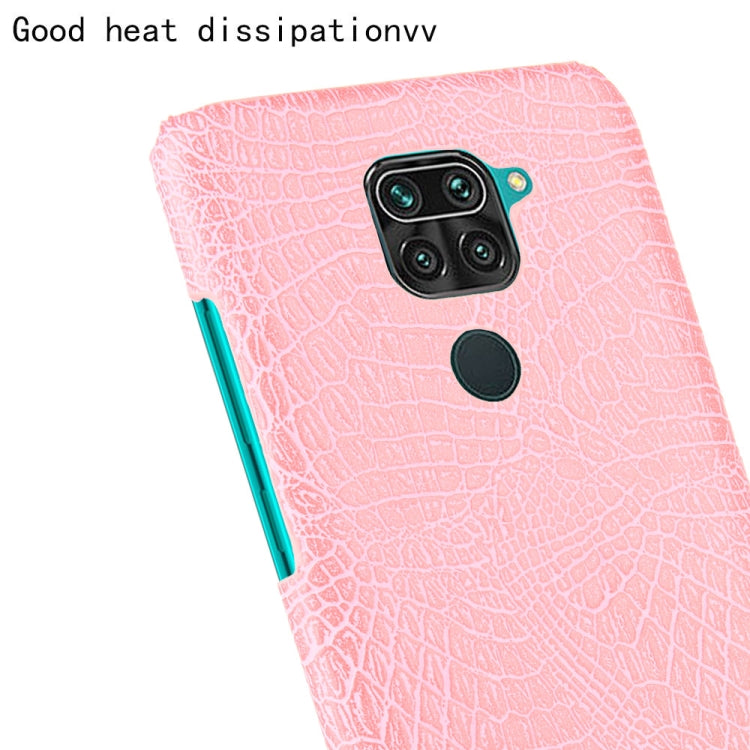 For Xiaomi Redmi Note 9 / Redmi 10X 4G Shockproof Crocodile Texture PC + PU Case