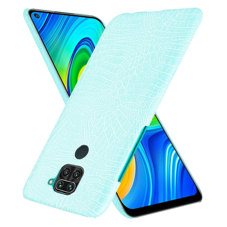 For Xiaomi Redmi Note 9 / Redmi 10X 4G Shockproof Crocodile Texture PC + PU Case