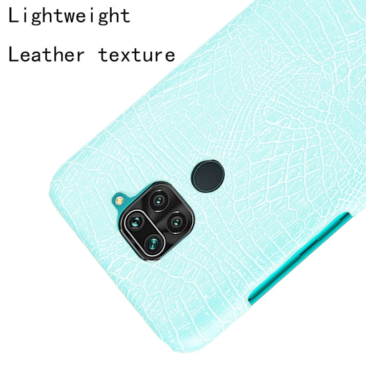 For Xiaomi Redmi Note 9 / Redmi 10X 4G Shockproof Crocodile Texture PC + PU Case
