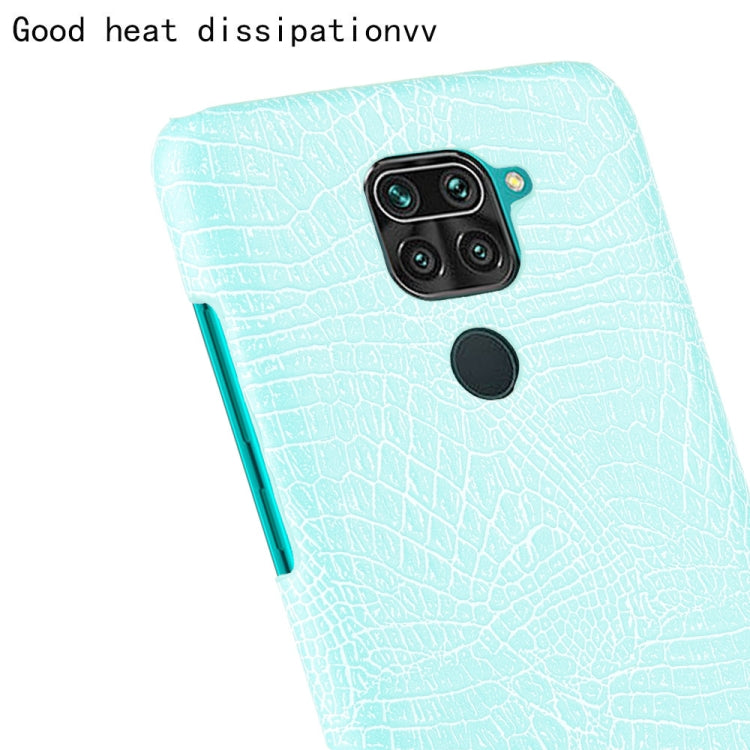 For Xiaomi Redmi Note 9 / Redmi 10X 4G Shockproof Crocodile Texture PC + PU Case