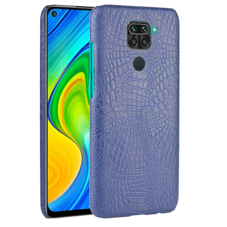 For Xiaomi Redmi Note 9 / Redmi 10X 4G Shockproof Crocodile Texture PC + PU Case