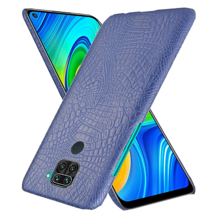 For Xiaomi Redmi Note 9 / Redmi 10X 4G Shockproof Crocodile Texture PC + PU Case
