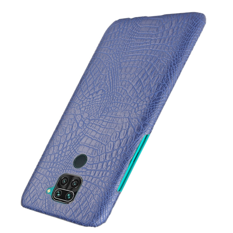 For Xiaomi Redmi Note 9 / Redmi 10X 4G Shockproof Crocodile Texture PC + PU Case