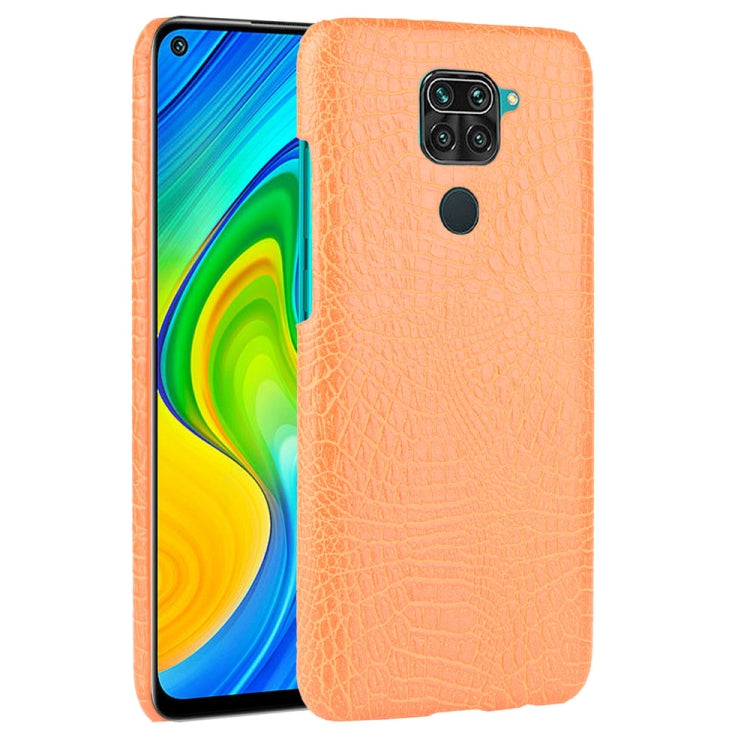 For Xiaomi Redmi Note 9 / Redmi 10X 4G Shockproof Crocodile Texture PC + PU Case