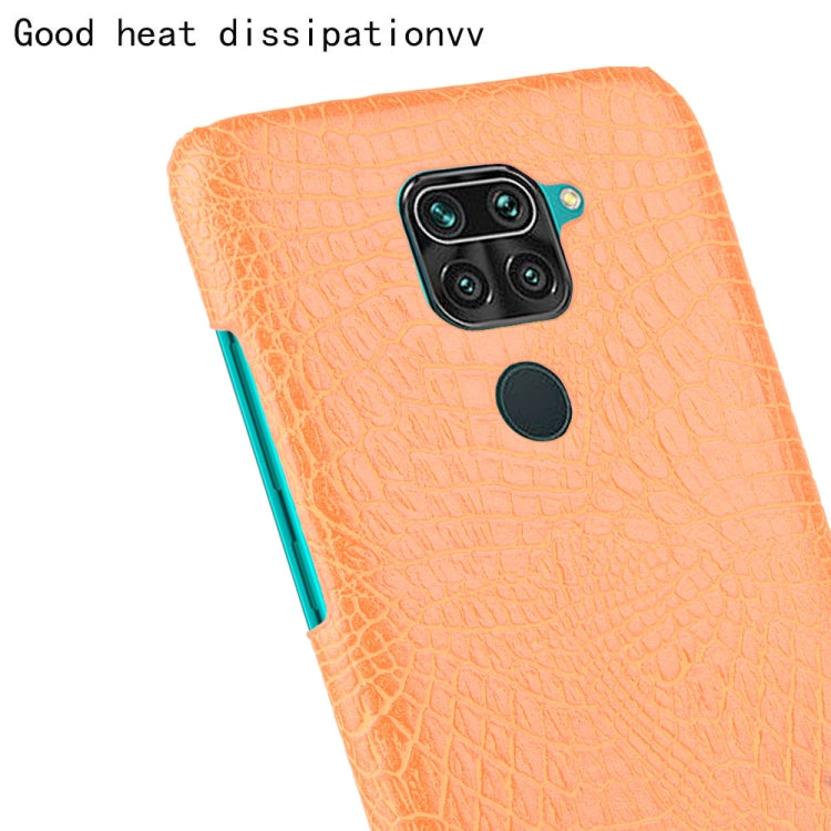 For Xiaomi Redmi Note 9 / Redmi 10X 4G Shockproof Crocodile Texture PC + PU Case