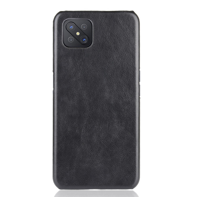 For OPPO A92s Shockproof Litchi Texture PC + PU Case