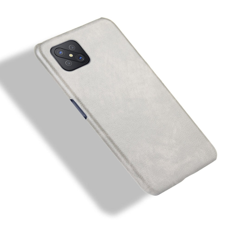 For OPPO A92s Shockproof Litchi Texture PC + PU Case