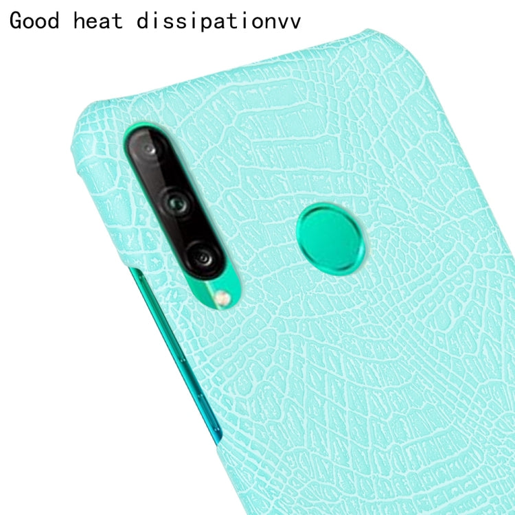 For Huawei Honor 9C Shockproof Crocodile Texture PC + PU Case