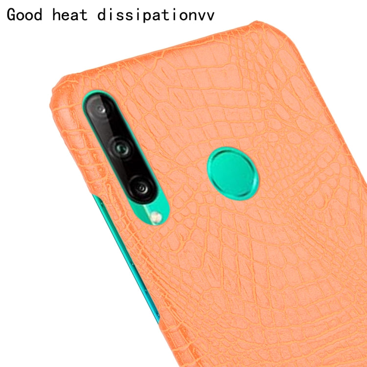 For Huawei Honor 9C Shockproof Crocodile Texture PC + PU Case
