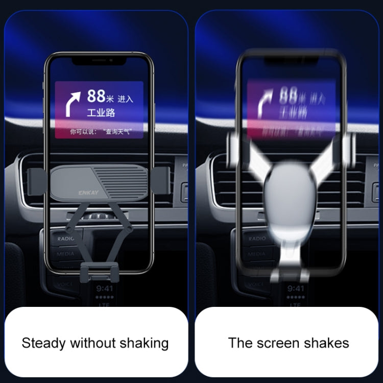 ENKAY ENK-CM104 Magnetic Auto Gravity Car Holder Rotatable Car Air Vent Mount Phone Holder(Green)