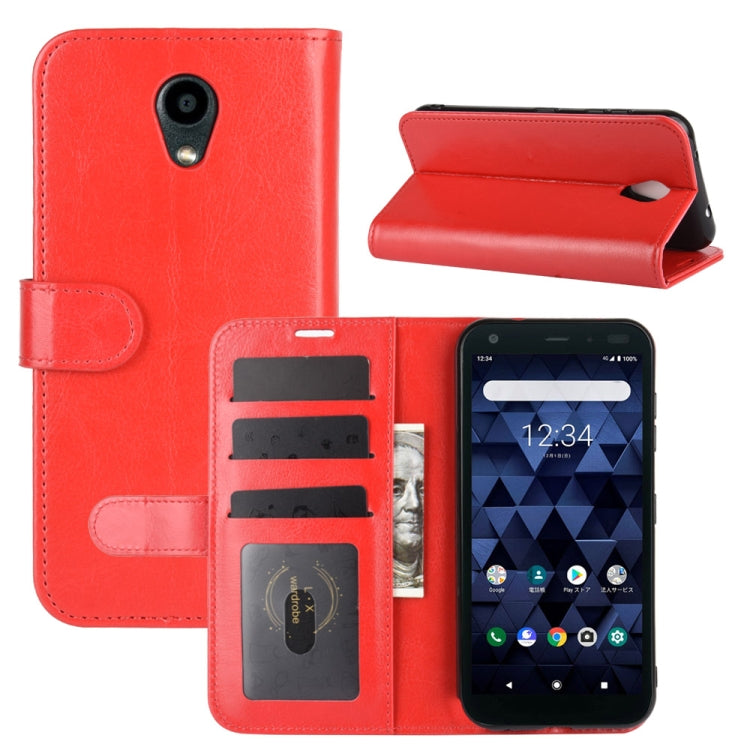 For Kyocera DIGNO BX R64 Texture Single Horizontal Flip Protective Case with Holder & Card Slots & Wallet& Photo Frame
