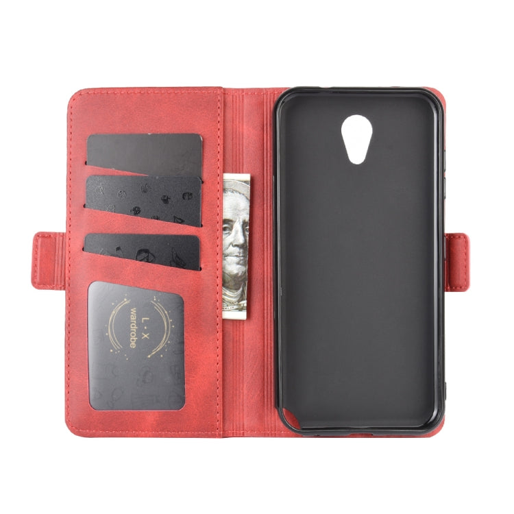 For Kyocera DIGNO BX Dual-side Magnetic Buckle Horizontal Flip Leather Case with Holder & Card Slots & Wallet