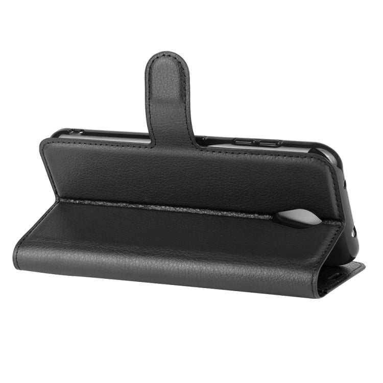 For Kyocera DIGNO BX Litchi Texture Horizontal Flip Protective Case with Holder & Card Slots & Wallet