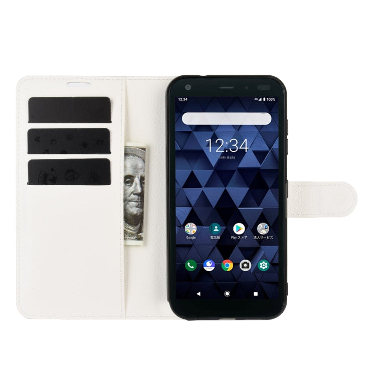 For Kyocera DIGNO BX Litchi Texture Horizontal Flip Protective Case with Holder & Card Slots & Wallet