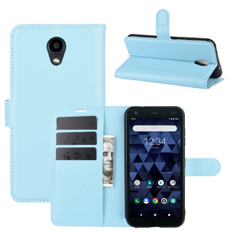 For Kyocera DIGNO BX Litchi Texture Horizontal Flip Protective Case with Holder & Card Slots & Wallet