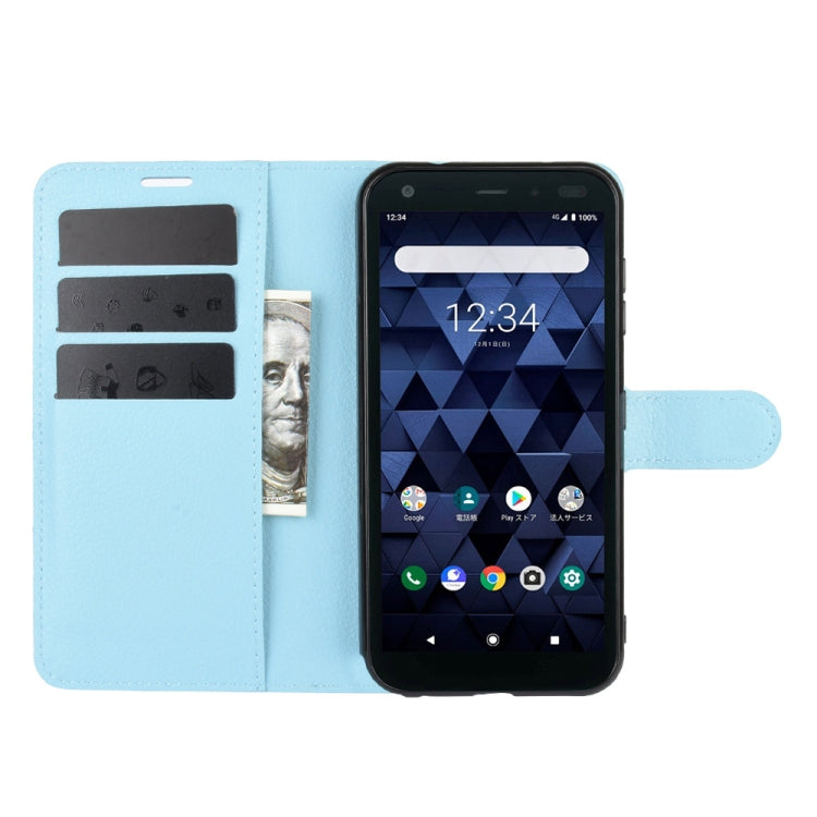 For Kyocera DIGNO BX Litchi Texture Horizontal Flip Protective Case with Holder & Card Slots & Wallet