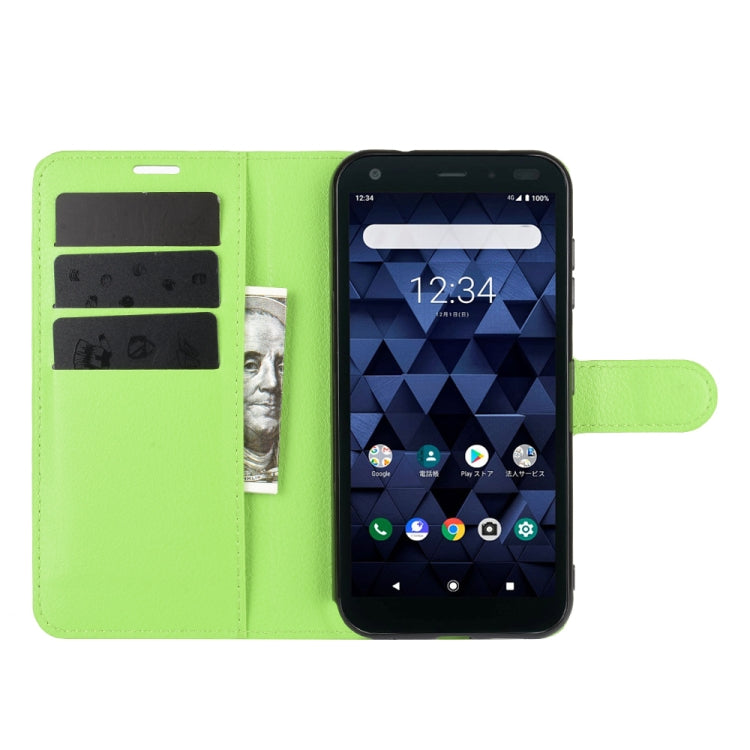 For Kyocera DIGNO BX Litchi Texture Horizontal Flip Protective Case with Holder & Card Slots & Wallet