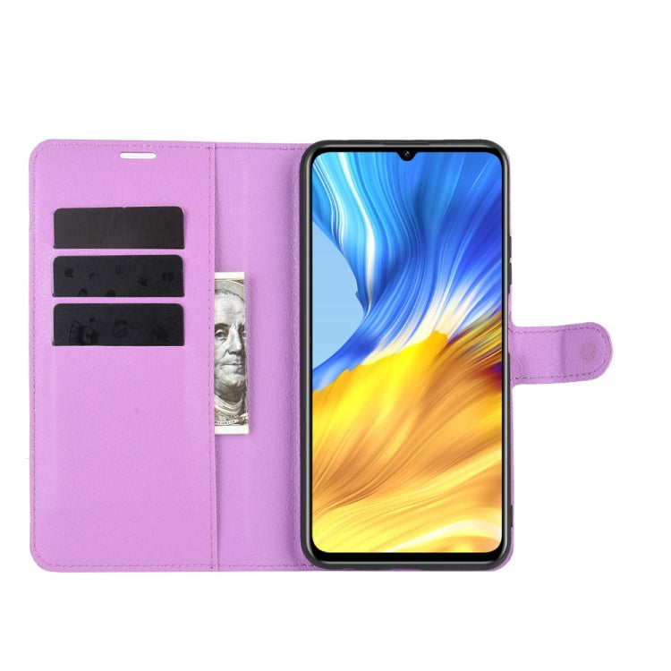 For Huawei Honor X10 Max 5G Litchi Texture Horizontal Flip Protective Case with Holder & Card Slots & Wallet