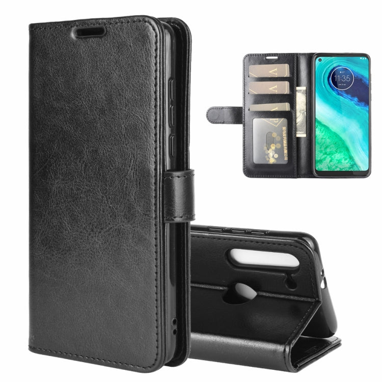 For Motorola Moto G8 R64 Texture Single Horizontal Flip Protective Case with Holder & Card Slots & Wallet& Photo Frame