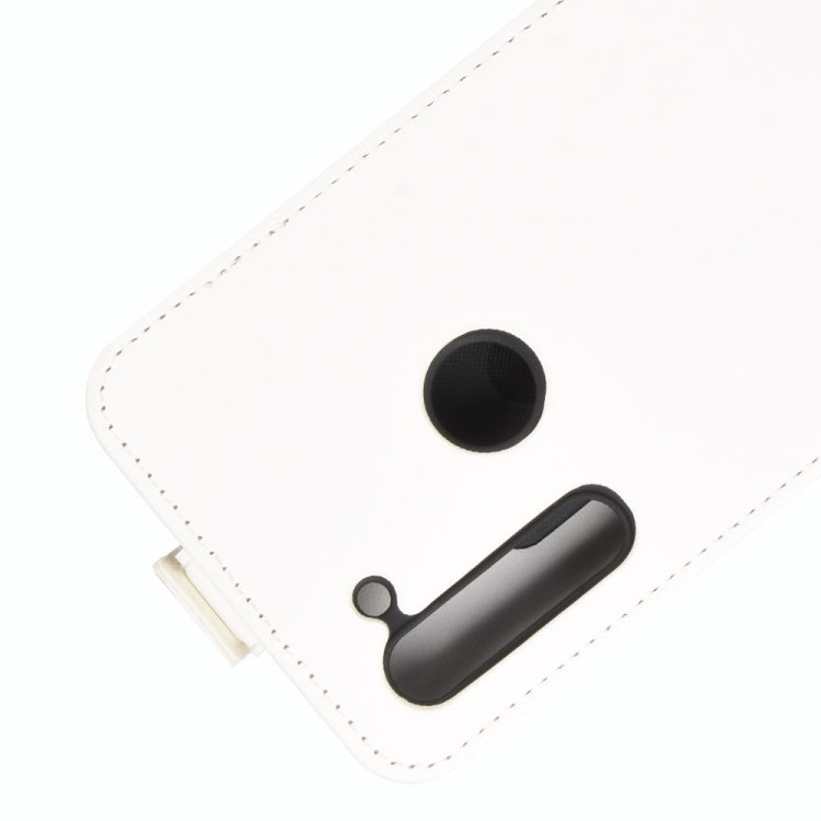 For Motorola Moto G8 R64 Texture Single Vertical Flip Leather Protective Case with Card Slots & Photo Frame