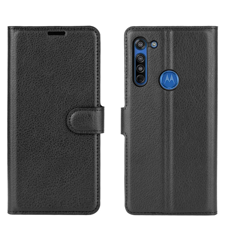 For Motorola Moto G8 Litchi Texture Horizontal Flip Protective Case with Holder & Card Slots & Wallet