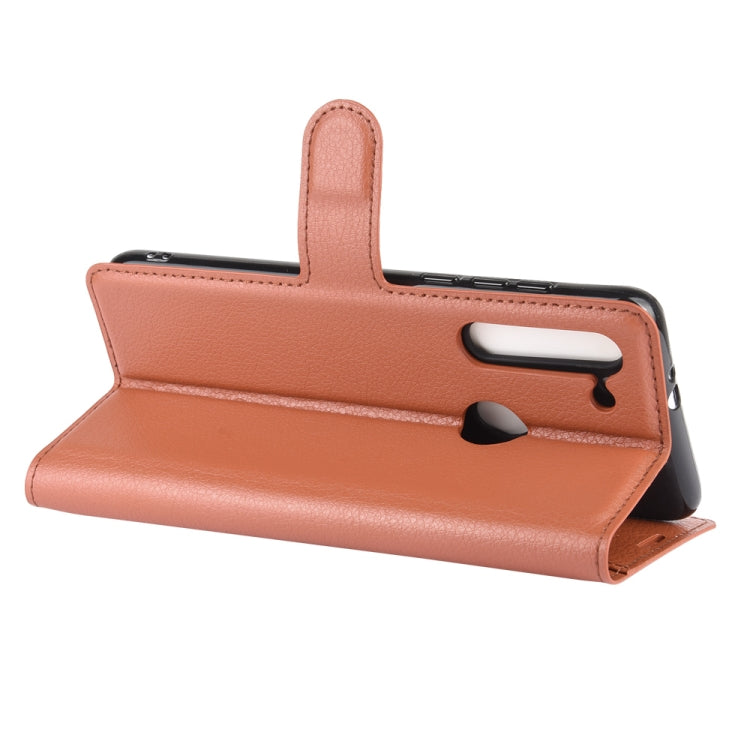 For Motorola Moto G8 Litchi Texture Horizontal Flip Protective Case with Holder & Card Slots & Wallet