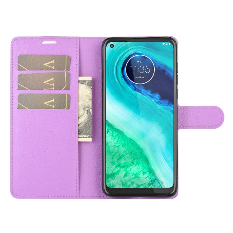 For Motorola Moto G8 Litchi Texture Horizontal Flip Protective Case with Holder & Card Slots & Wallet