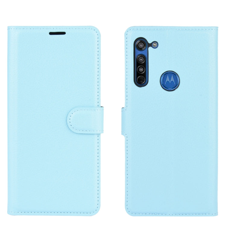 For Motorola Moto G8 Litchi Texture Horizontal Flip Protective Case with Holder & Card Slots & Wallet