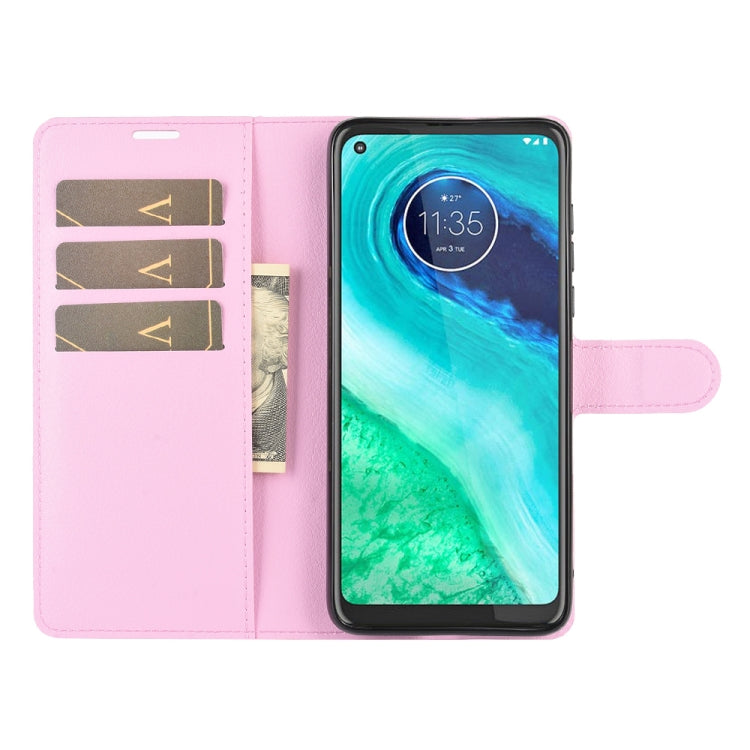 For Motorola Moto G8 Litchi Texture Horizontal Flip Protective Case with Holder & Card Slots & Wallet