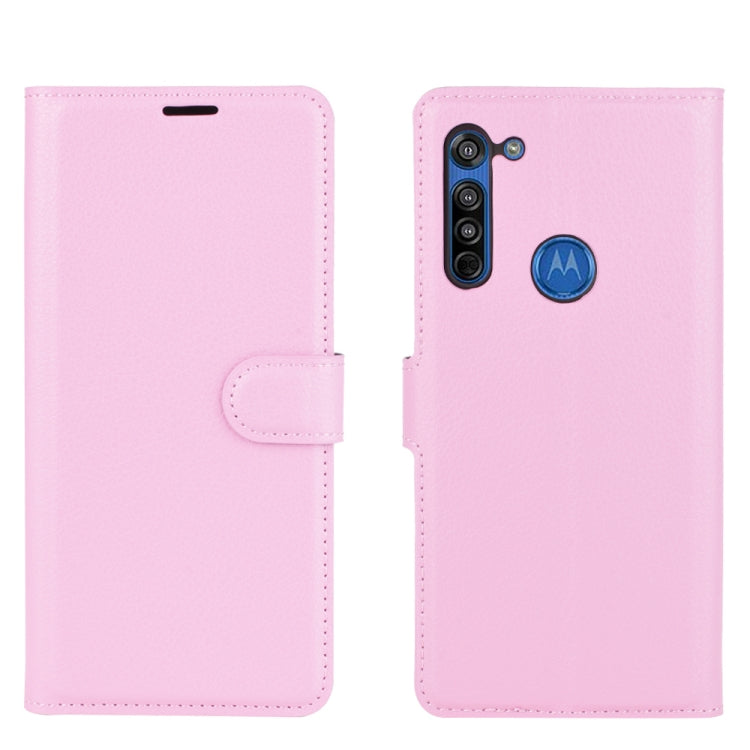 For Motorola Moto G8 Litchi Texture Horizontal Flip Protective Case with Holder & Card Slots & Wallet