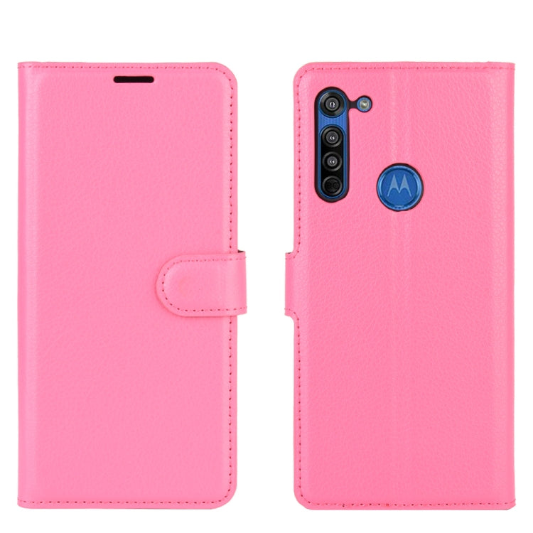 For Motorola Moto G8 Litchi Texture Horizontal Flip Protective Case with Holder & Card Slots & Wallet
