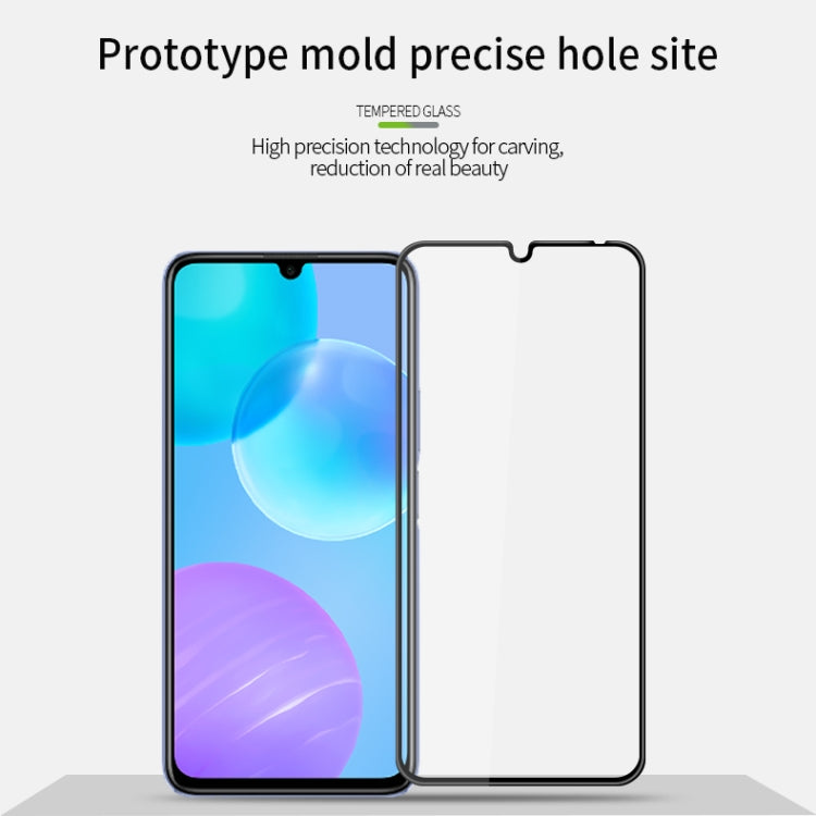 For Huawei Enjoy20 Pro/Honor30 Lite MOFI 9H 3D Explosion-proof Curved Screen Tempered Glass Film(Black)